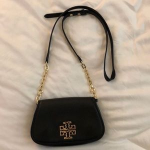 Black patent leather Tory Burch Britten crossbody